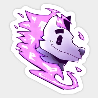 Ruarcc the hellhound! Sticker